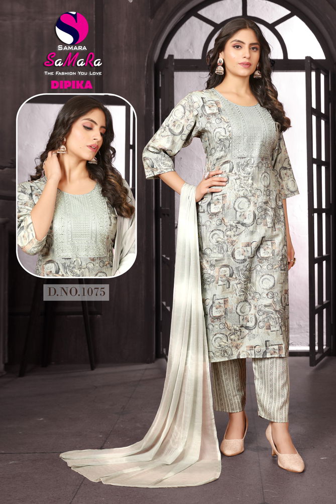 Dipika Vol 10 By Samara Capsule Printed Kurti With Bottom Dupatta Wholesale Online